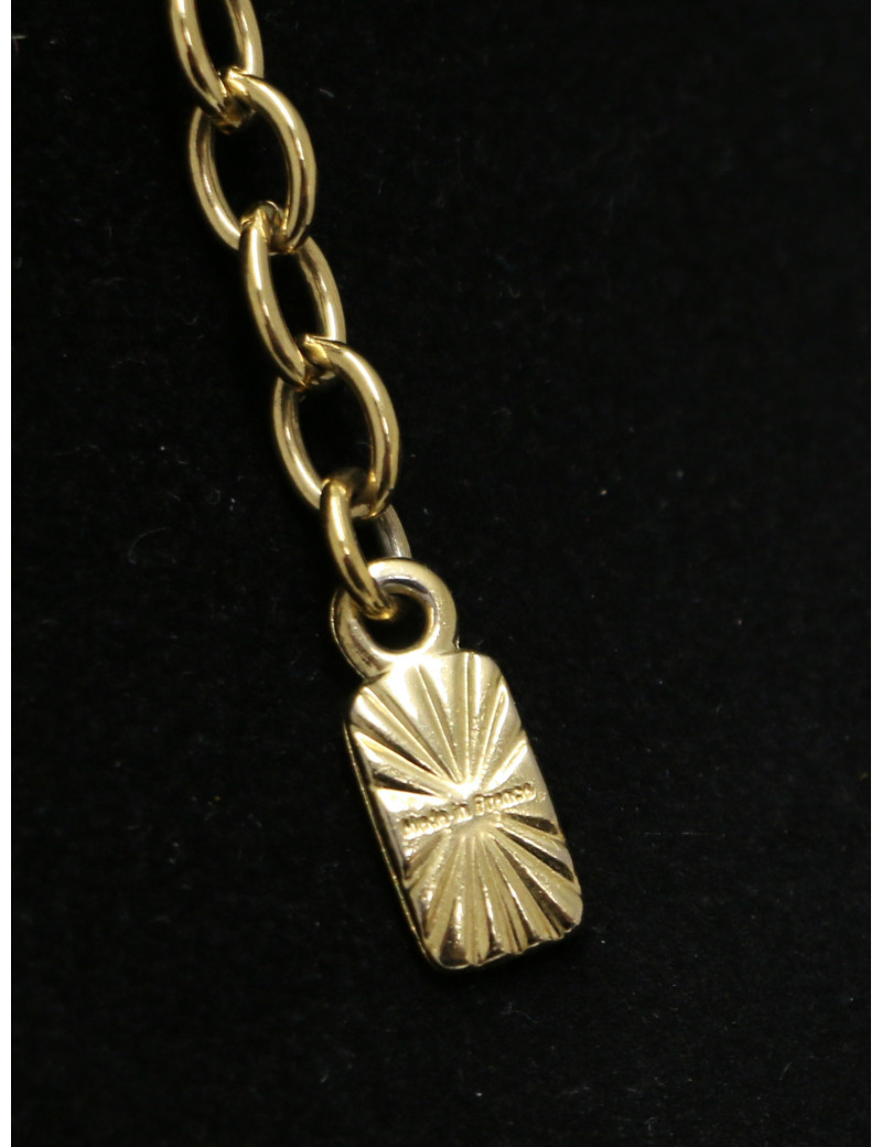 Ras de cou doré à strass Yves Saint Laurent