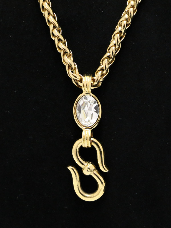 Collier YSL chaine palmier dorée Vintage