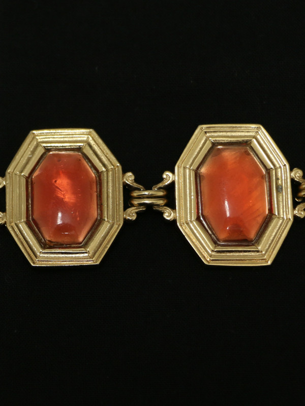 Bracelet YSL doré émaillé Vintage