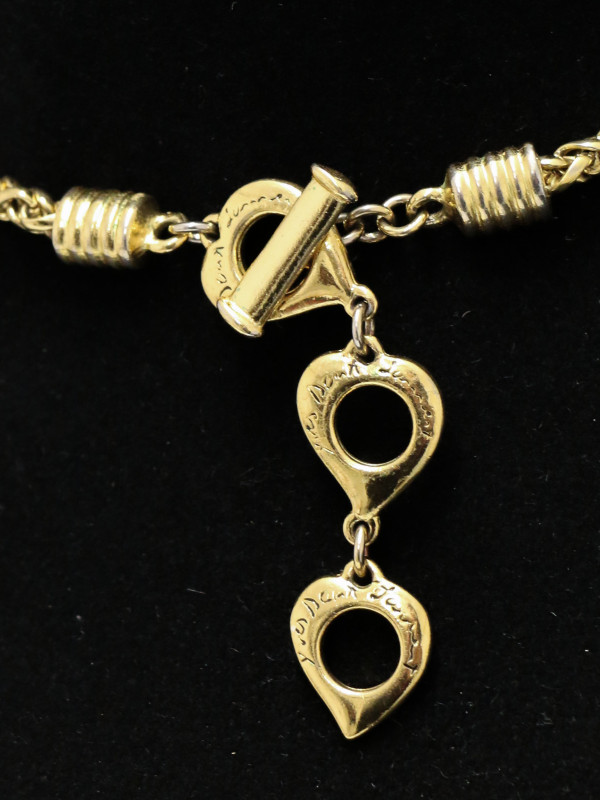 Couture Sautoir pendentif YVES SAINT LAURENT chaine palmier