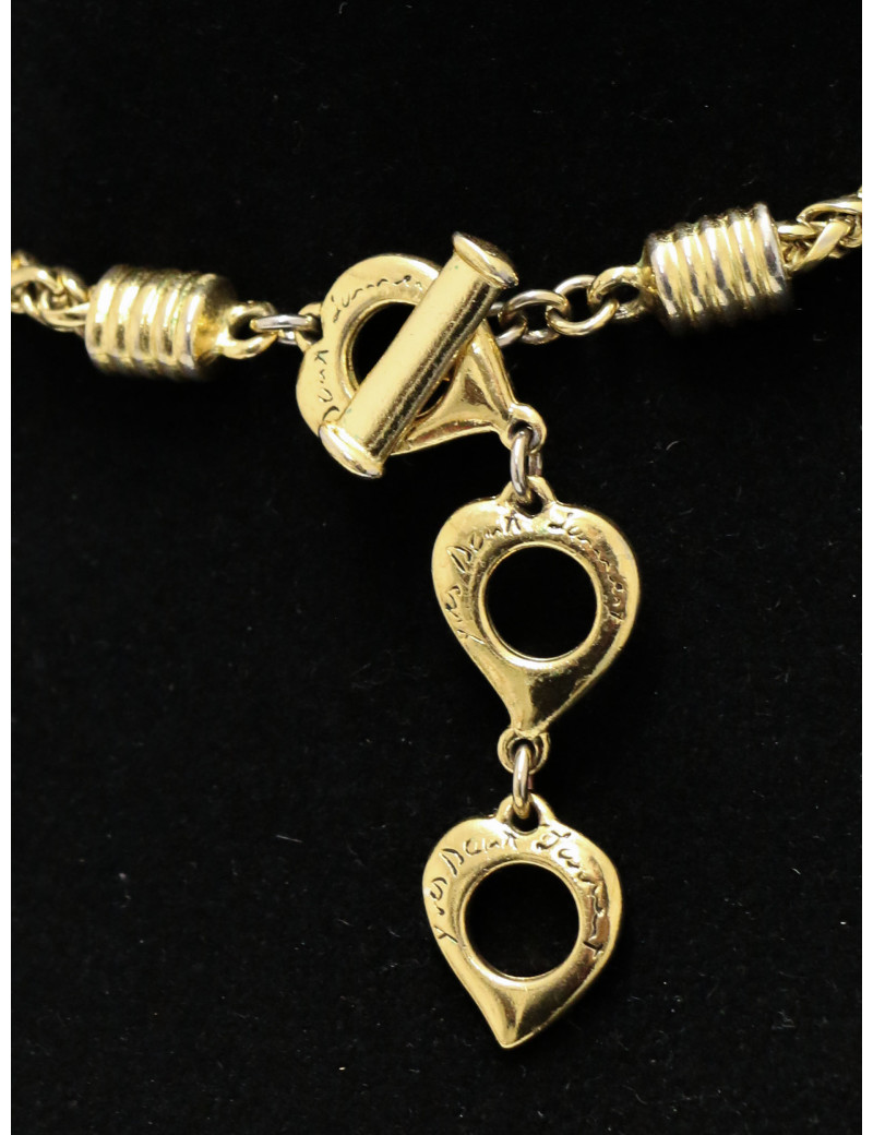 Couture Sautoir pendentif YVES SAINT LAURENT chaine palmier