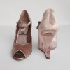 Sandales hautes en velours couleur vieux rose VALENTINO T38