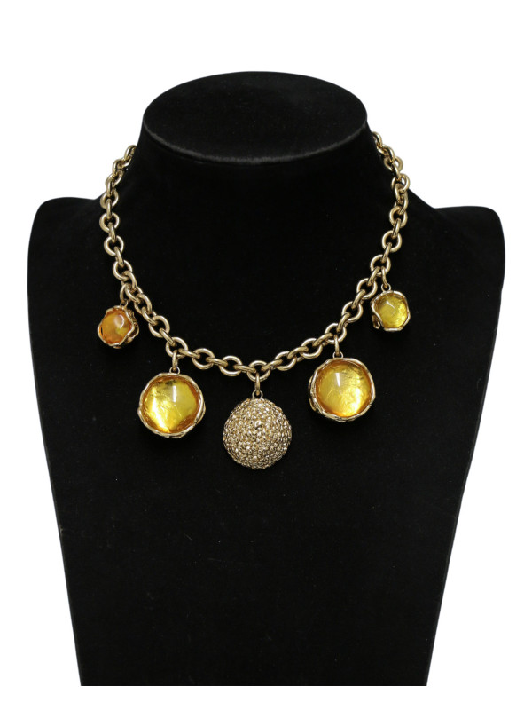 Collier YSL breloques vintage