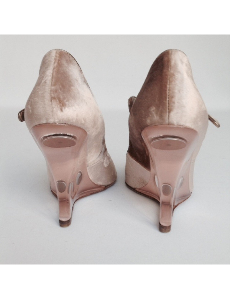 Sandales hautes VALENTINO T38 vieux rose