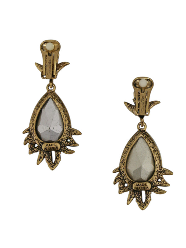 Pendants OSCAR DE LA RENTA vert émeraude