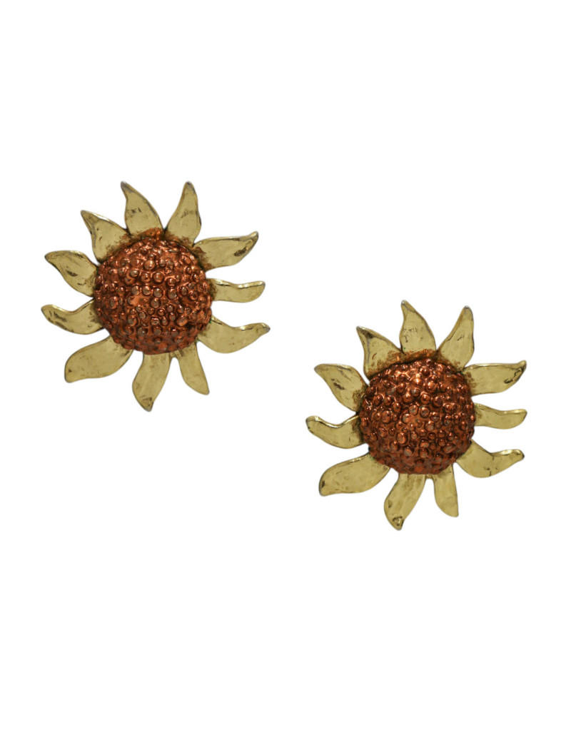 Boucles d'oreille tournesol YSL