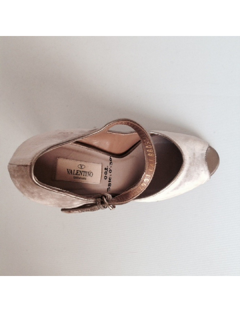 Sandales hautes VALENTINO T38 vieux rose