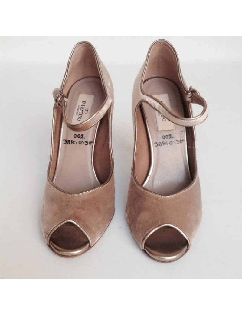 Sandales hautes VALENTINO T38 vieux rose