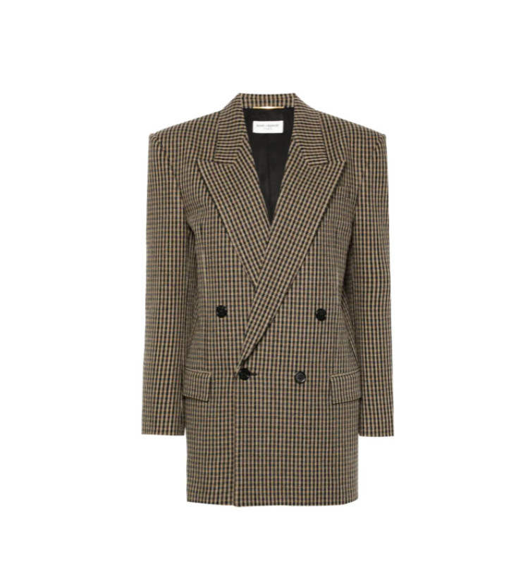 Blazer Saint Laurent T36 carreaux