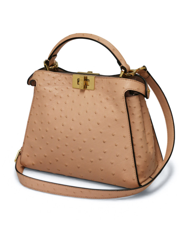 Peekaboo IseeU Fendi autruche beige rosé