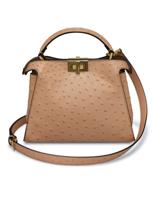 Peekaboo IseeU Fendi autruche beige rosé