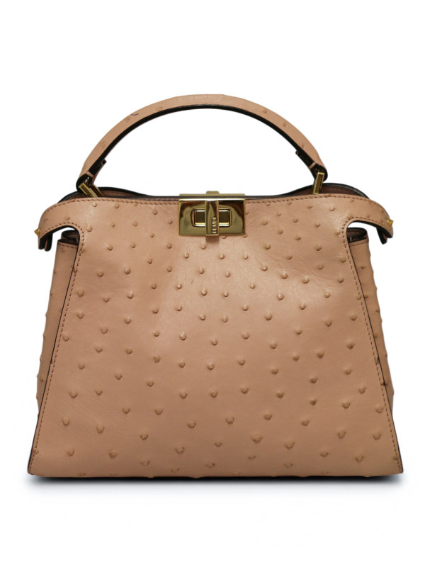 Peekaboo IseeU Fendi autruche beige rosé