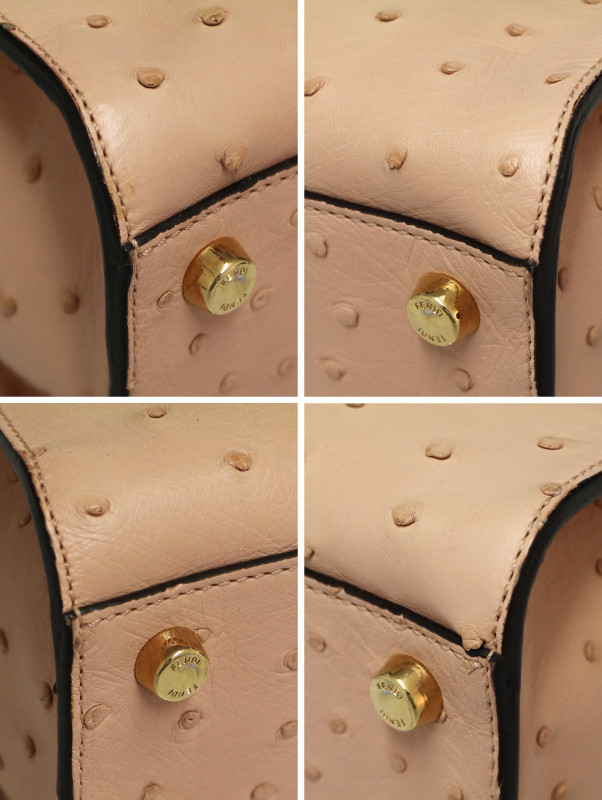 Peekaboo IseeU Fendi autruche beige rosé