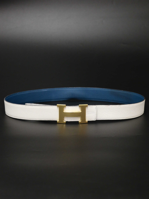 Ceinture HERMES réversible bicolore