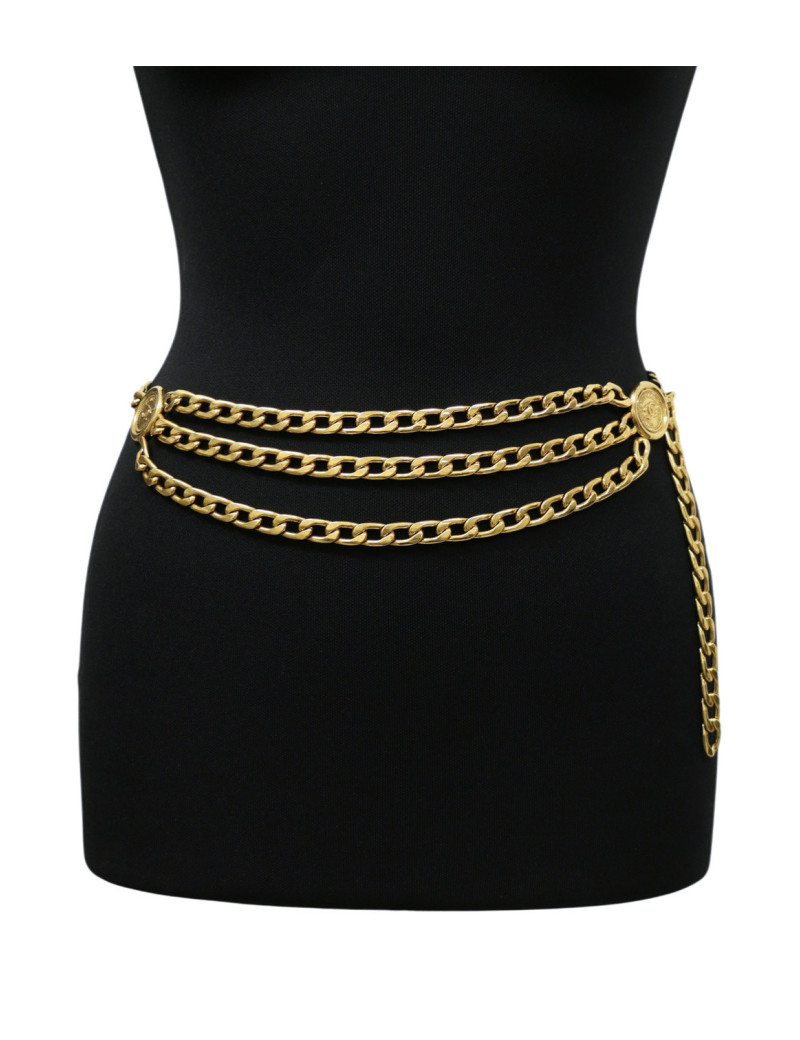 Ceinture CHANEL triple rangs Vintage