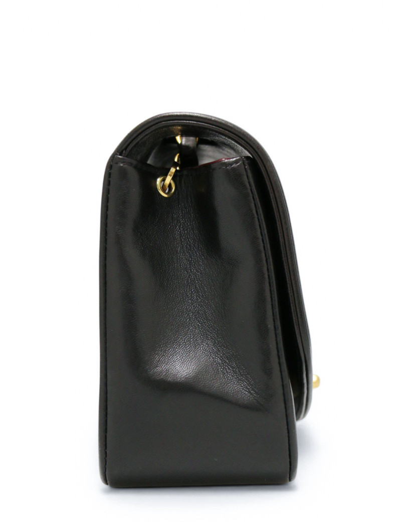 Sac Chanel Diana small cuir noir