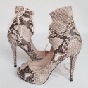 Boots 'Very private' in python CHRISTIAN LOUBOUTIN T38
