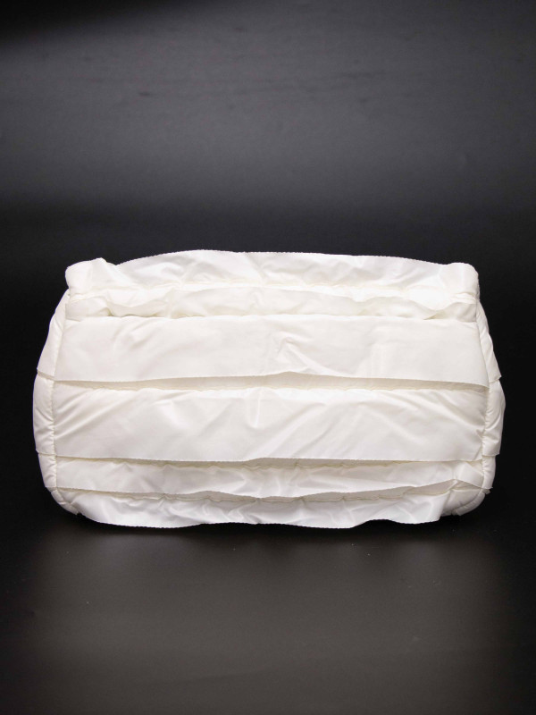 Sac Bandoulière Chanel Collection Neige en Toile Parachute Blanche par Karl Lagerfeld