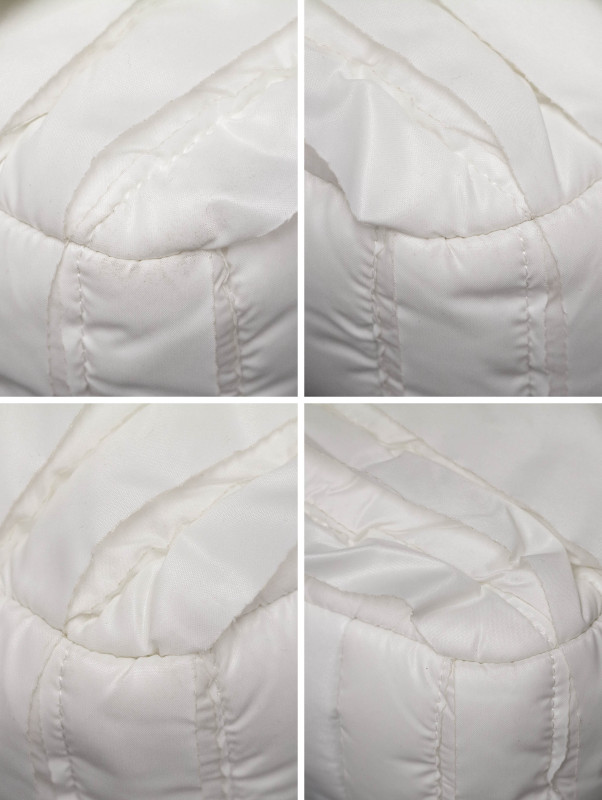 Sac Bandoulière Chanel Collection Neige en Toile Parachute Blanche par Karl Lagerfeld