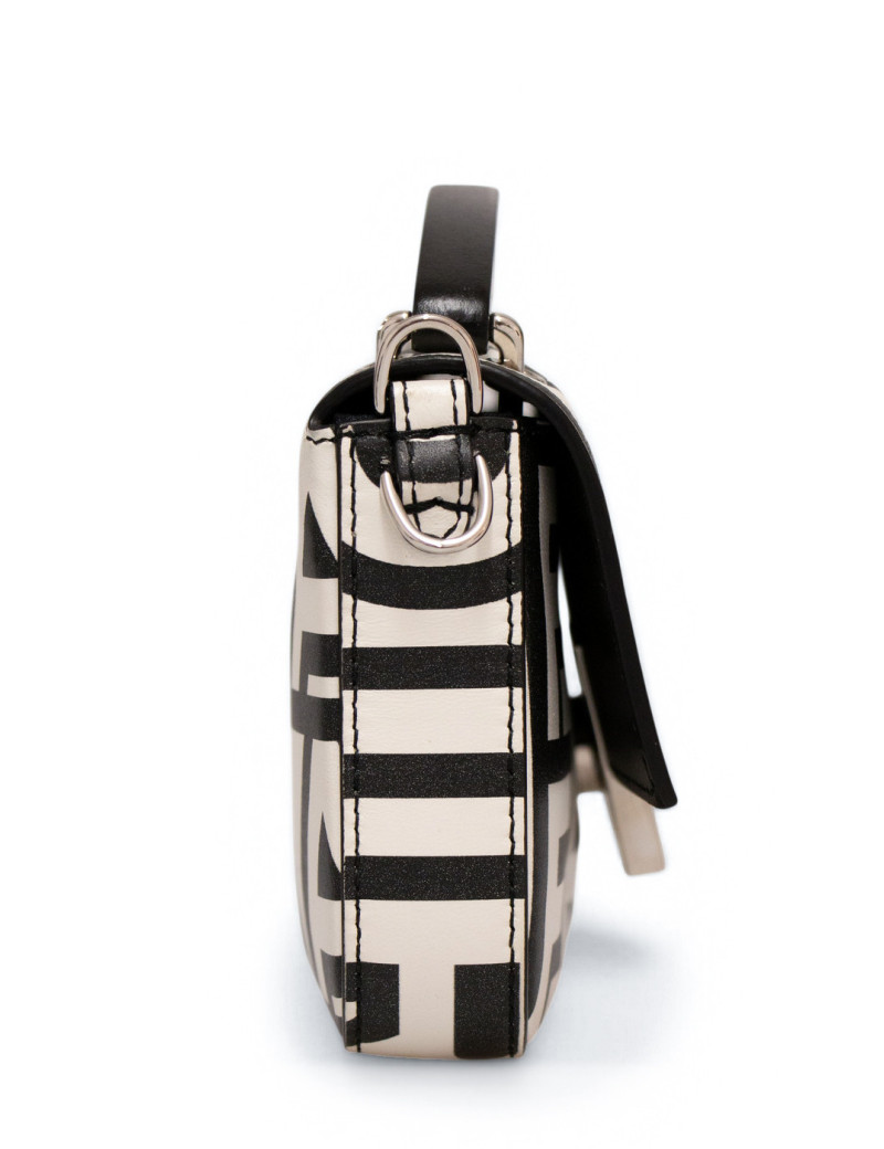 Sac Fendi Baguette Vintage "Époque Marc Jacobs" | Bandoulière Large Logo FF Noir & Blanc