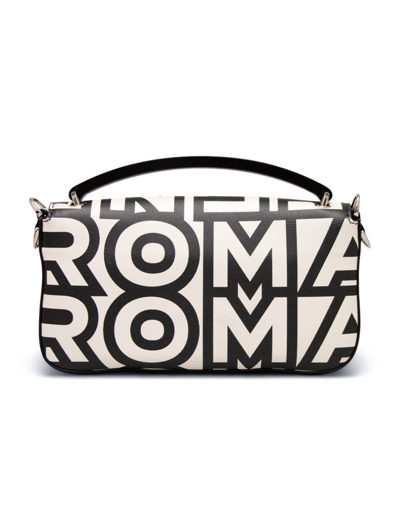 Sac Fendi Baguette Vintage "Époque Marc Jacobs" | Bandoulière Large Logo FF Noir & Blanc