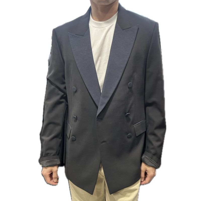 Veste blazer Karl Lagerfeld double boutonnage bleu