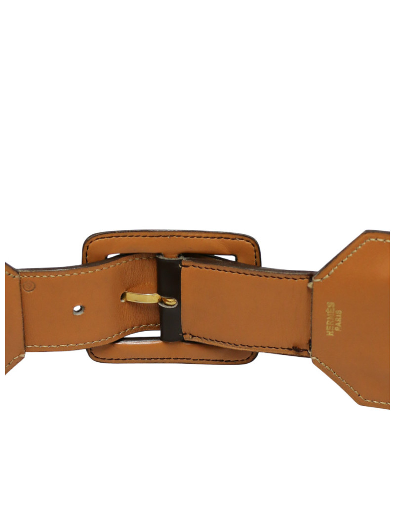 Large Ceinture Hermès marron 1992