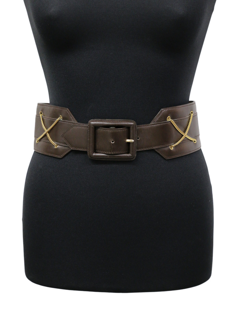 Large Ceinture Hermès marron 1992