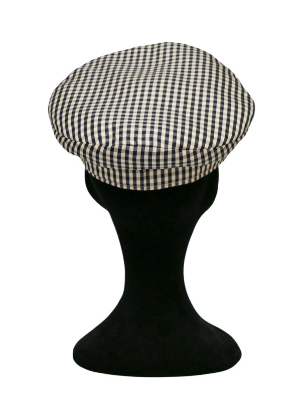 Casquette Hermès T57 Opéra  vichy bleu marine P/E 2007