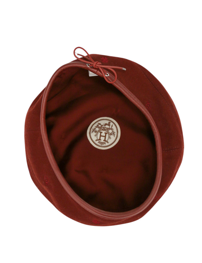 Béret Hermès 100 % cachemire
