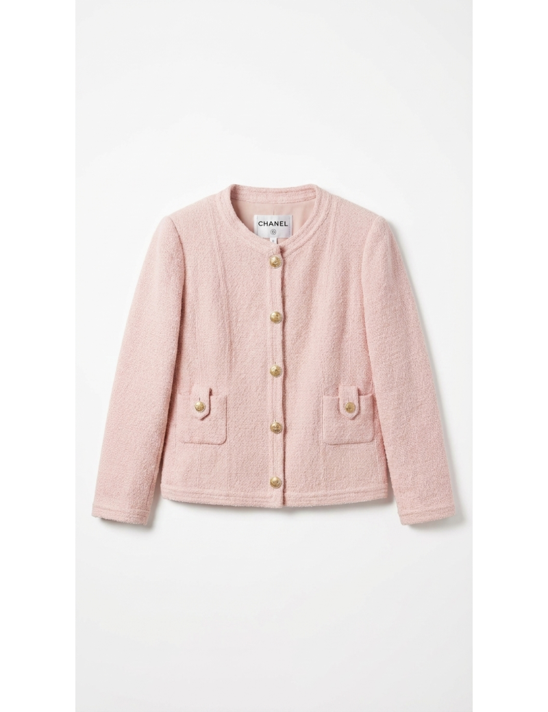Veste CHANEL cruise 2016 T36 rose pâle