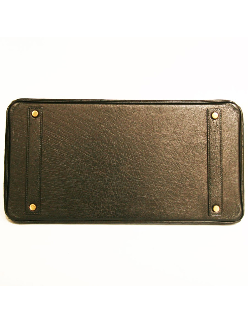 Sac Kelly 40 Hermes autruche noir