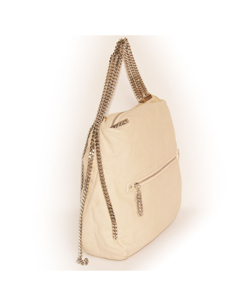 Sac en cuir beige CHRISTIAN LOUBOUTIN 