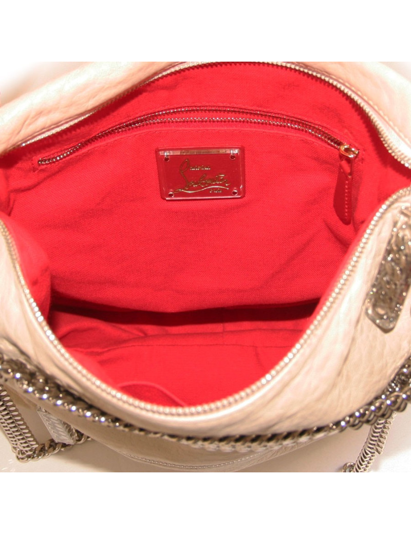 Sac en cuir beige CHRISTIAN LOUBOUTIN 