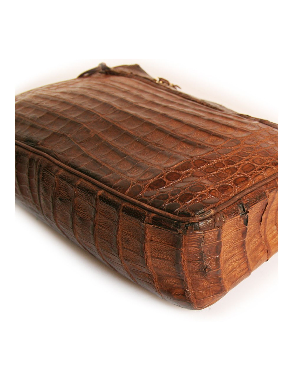 CHANEL vintage Brown crocodile bag