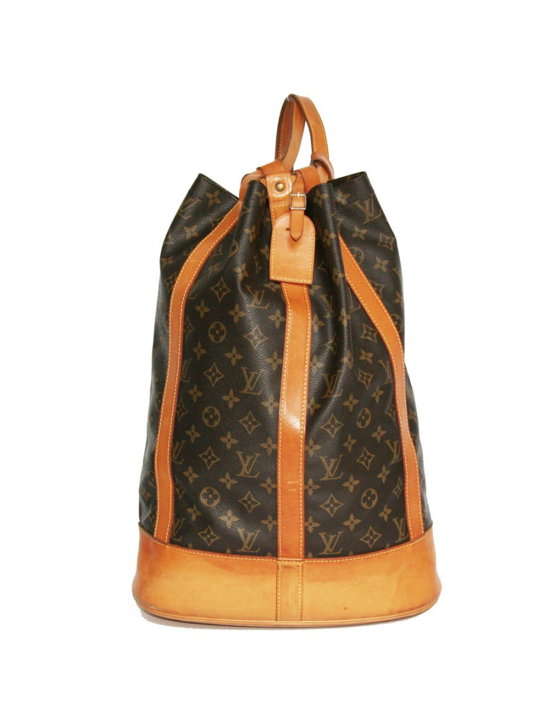 Grand sac cabas LOUIS VUITTON vintage monogrammée