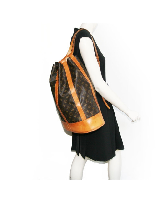 Grand sac cabas LOUIS VUITTON vintage monogrammée