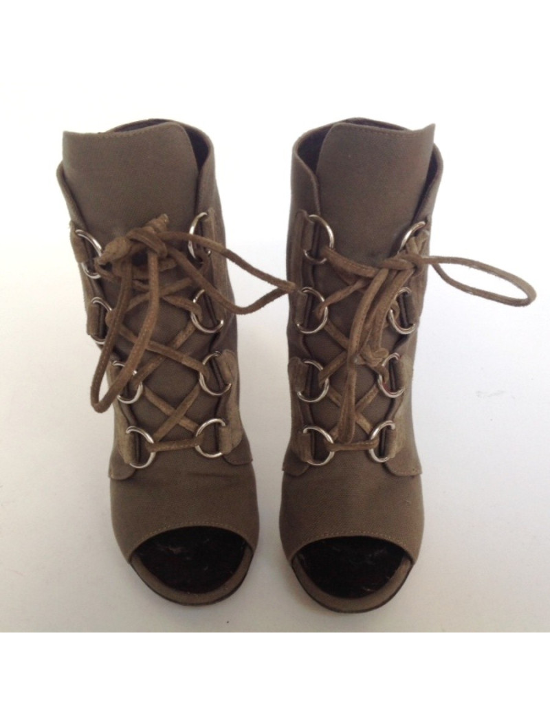 Sandales hautes GIUSEPPE ZANOTTI T38 vert kaki 