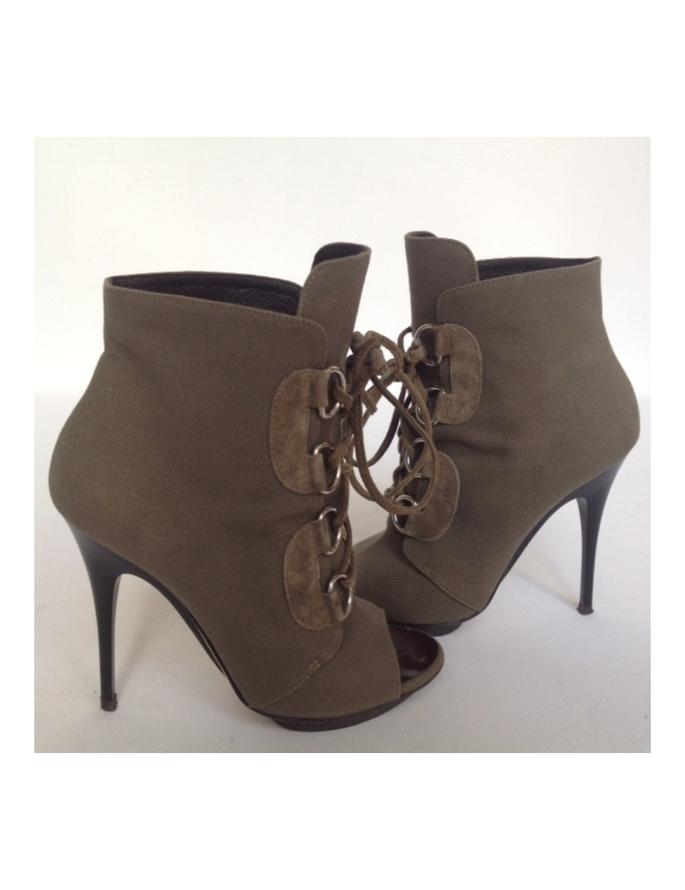 Sandales hautes GIUSEPPE ZANOTTI vert kaki T38