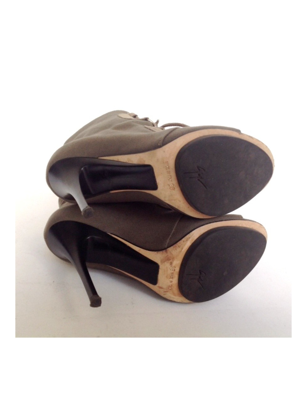 Sandales hautes GIUSEPPE ZANOTTI vert kaki T38