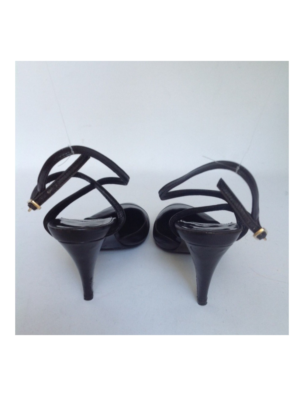 Escarpins CHANEL  T37.5 cuir verni