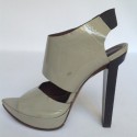 Open toes MARNI T38 grey patent leather