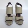 Sandales hautes MARNI T38 cuir verni gris