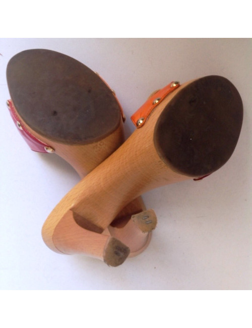 Sandales hautes CHRISTIAN DIOR T38 semelle en bois