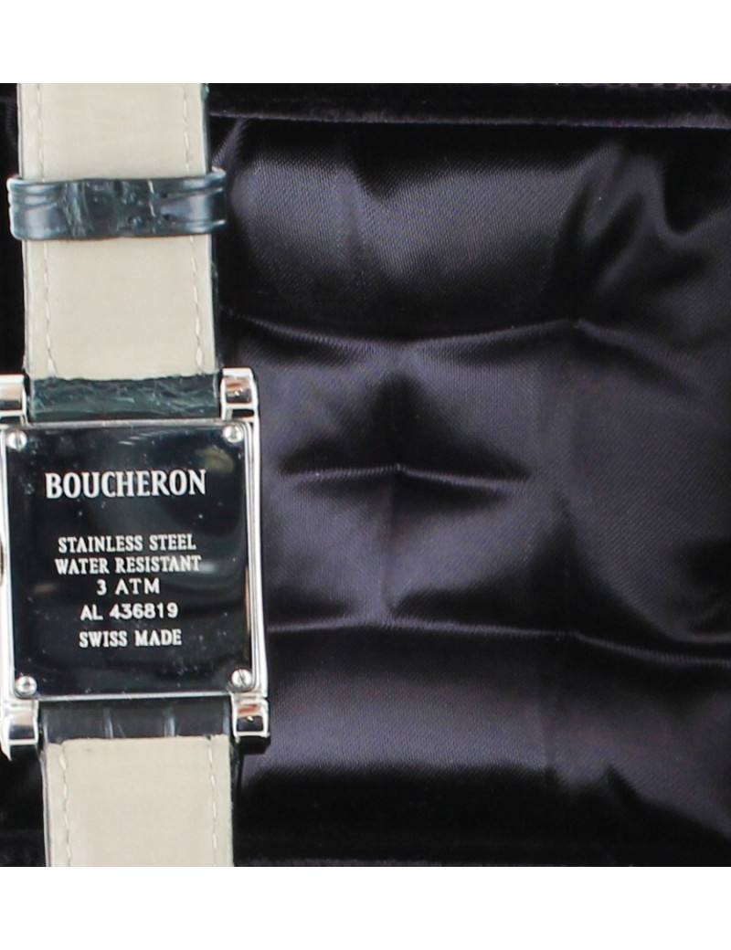 Montre "REFLET" BOUCHERON acier diamants