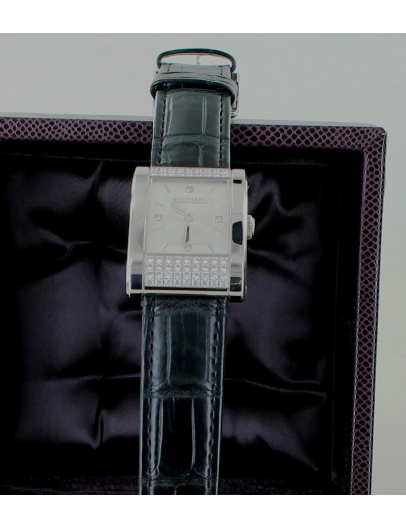 Montre "REFLET" BOUCHERON acier diamants