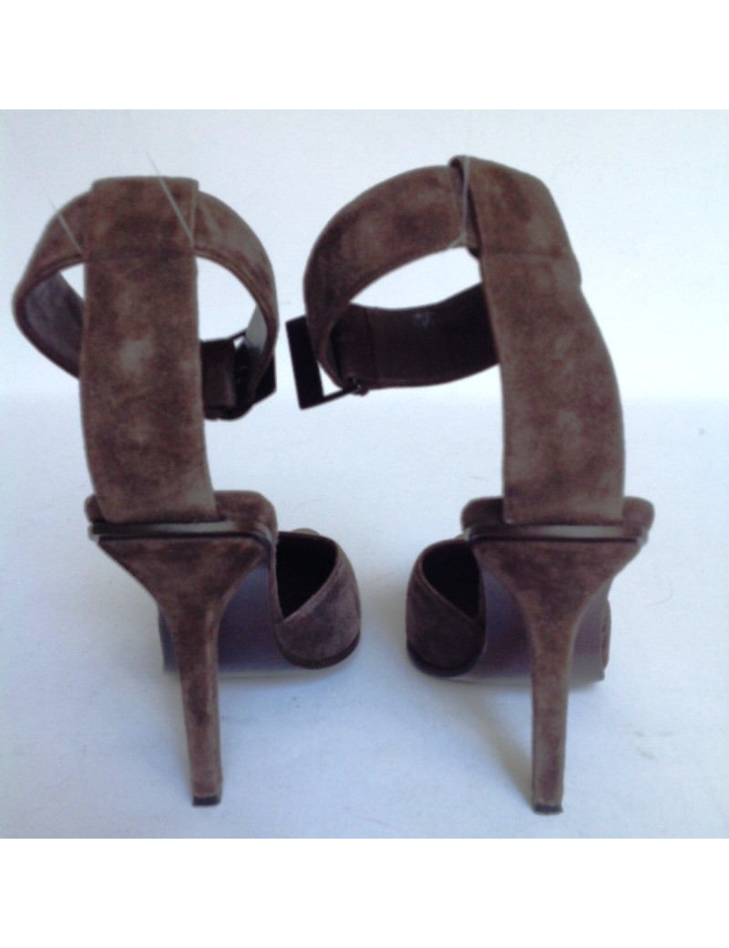 Sandales hautes GUCCI T39C daim marron