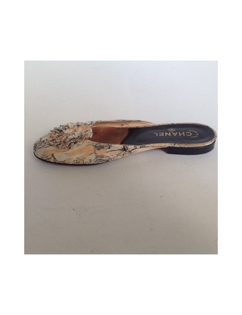 Sandales plates CHANEL T37.5 