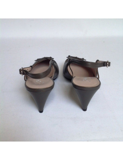 Sandales à talons CHANEL T 41.5 argentée