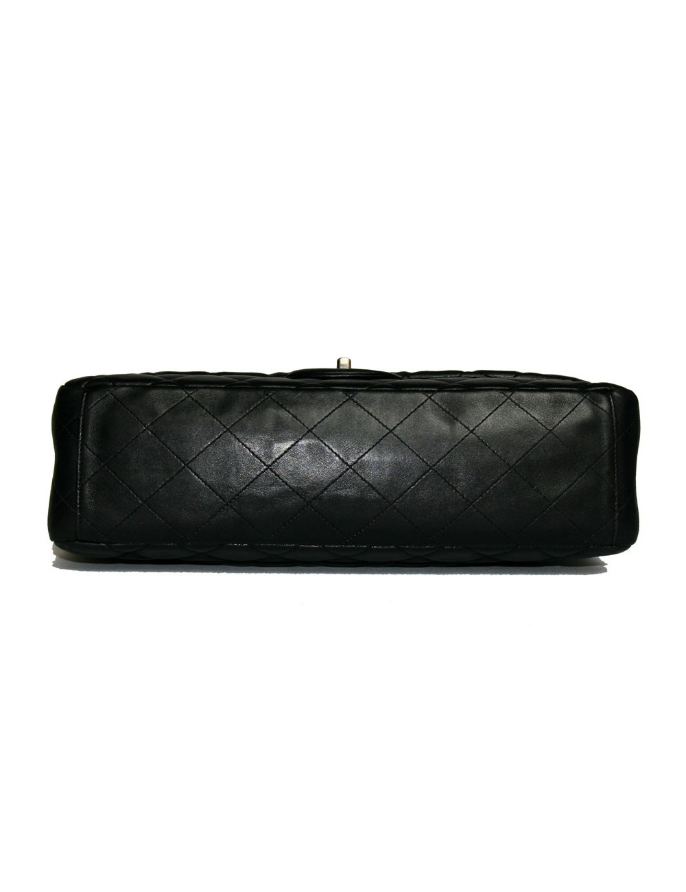 Sac CHANEL Maxi Jumbo cuir d'agneau lisse noir